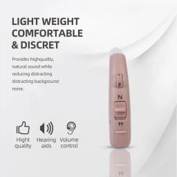 MelingB21-Powerful BTE Amplificador Auditivo, Auxílio para Idosos, Assist Sound Device com Earbuds, Voice Enhancer, PASD - Image 3