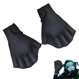 Luvas de natação de neoprene para treinamento de fitness, natação Webbed Paddle, Fitness aquático, aletas de mão Aqua, dedo de natação, 1 par - Image 4