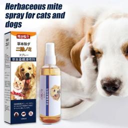 Spray herbáceo de limpeza de ácaros para animais, sem lavagem, tratamento de insetos externos, suprimentos de saúde anti-piolhos, seguro - Image 6