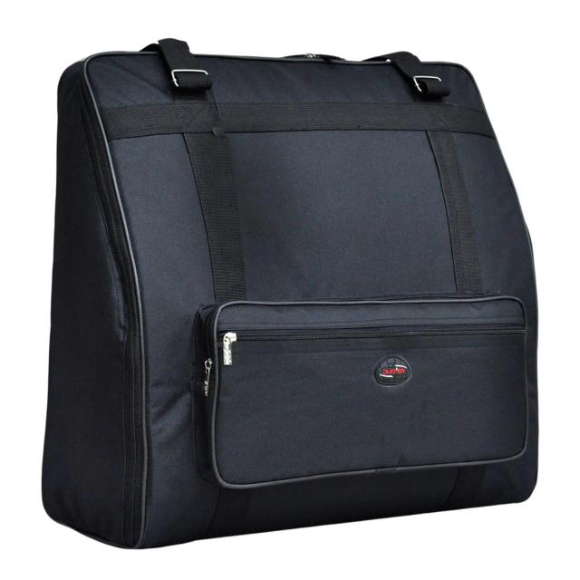 Bolsa para Acordeão Oxford Pano 120 Baixos, Resistente a Choques e Desgaste - Preta