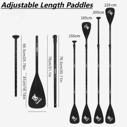 Liga de alumínio Stand Up Paddle, barco de caiaque, flutuador portátil, destacável, Afloat remos, comprimento ajustável Paddles, 3-4 seções - Image 1