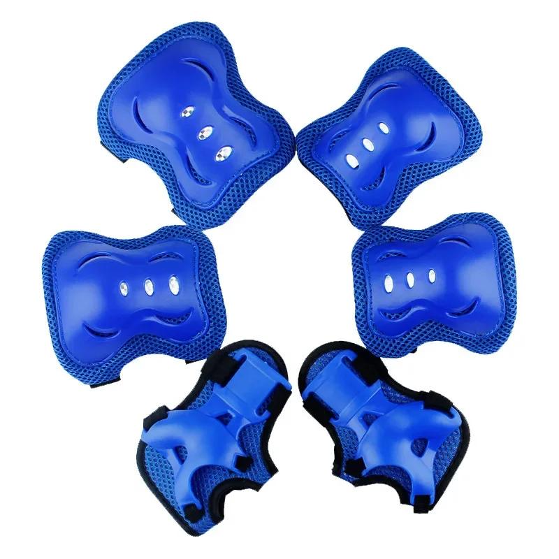 Equipamento de proteção para patins skate, joelheiras, cotoveleiras, guarda de pulso, ciclismo, patinação, bicicleta, scooter, crianças, adultos, 6 peças - Image 1