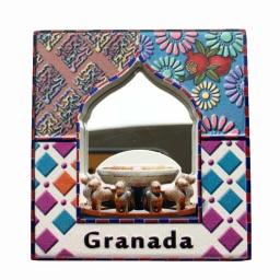 Ímãs de geladeira decoração artesanal, souvenir da espanha oman pintados à mão resina ímãs de geladeira adesivo para viagem no país decoração de casa presentes - Image 5