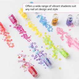 Conjunto de 48 Frascos de Glitter para Unhas com Pedras de Strass, Pérolas e Flocos de Pérola para Manicure de Unhas DIY - Image 5