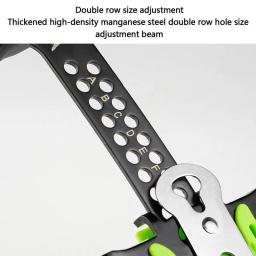 Profissional Crampon Shoe Cover, Montanhismo Skid Gear, 14 Dente, Escalada ao ar livre, Pesca No Gelo, Neve Skid, Alta Qualidade - Image 6