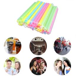 100pcs Grandes canudos Cores Misturadas Para Pérola Bolha Leite 20cm x 1cm Bar Acessórios Chá Smoothie Party Plastic - Image 5