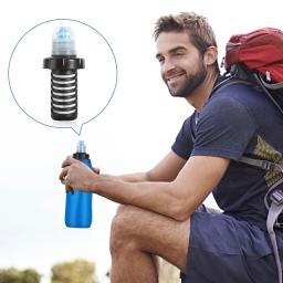 Purificação de água ao ar livre sobrevivência filtro de água garrafa para água potável purificador para mochila de emergência caminhadas ferramenta acampamento - Image 3