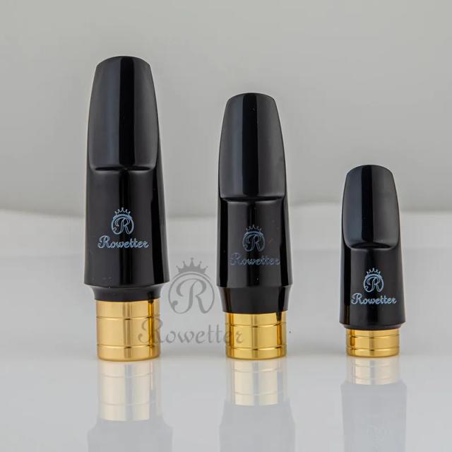 Saxofone Profissional em Baquelite com Bocal de Metal - Acessórios para Sax Tenor, Soprano e Alto em Alta Qualidade, Tamanhos 5 a 9