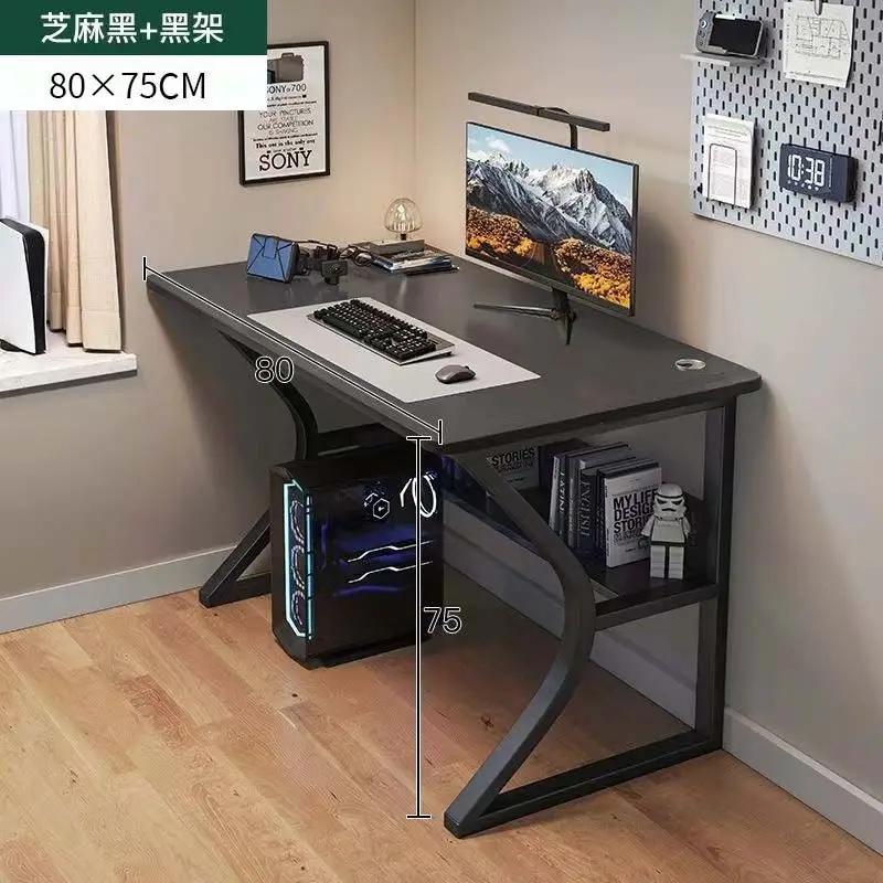 Conjunto de mesa e cadeira para escritório doméstico, design simples, mesa de jogos popular, computador, quarto, aprendizagem, escrita, estação de trabalho - Image 1
