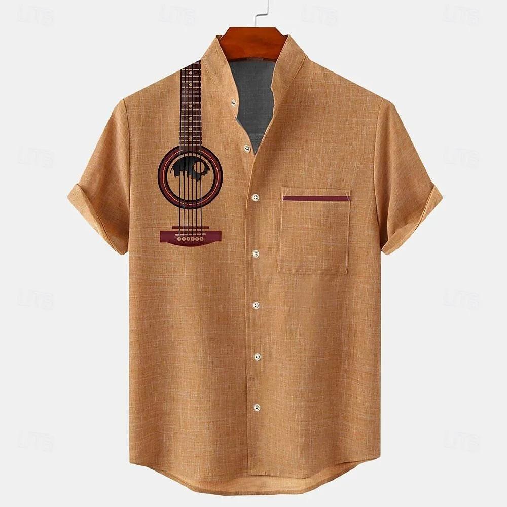 Novas camisas da moda masculina, padrões Bushido impressos em arte 3D, camisas casuais e confortáveis, camisas de manga curta de verão - Image 1