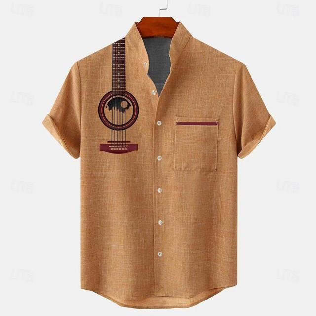 Novas camisas da moda masculina, padrões Bushido impressos em arte 3D, camisas casuais e confortáveis, camisas de manga curta de verão