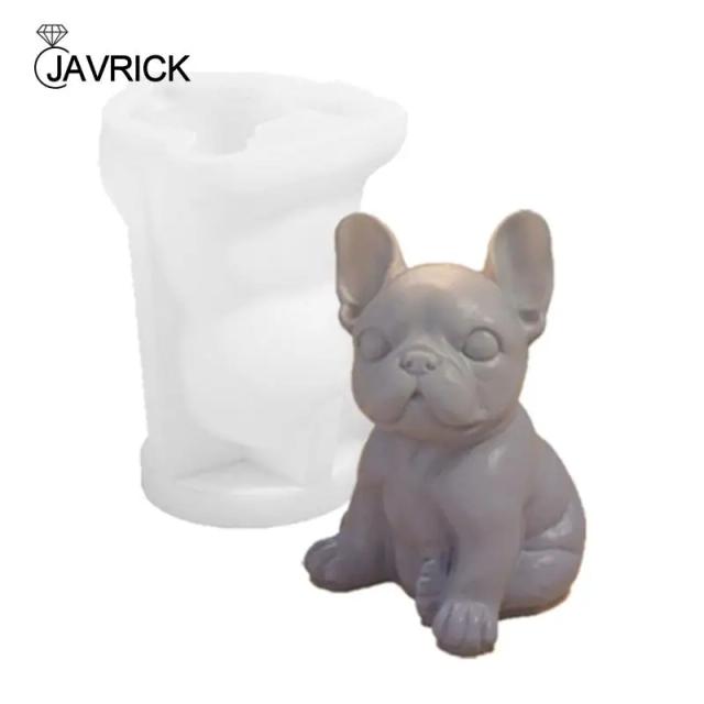 Molde de Silicone Divertido em Forma de Cachorro para Artesanato e Decorações Personalizadas para Cães