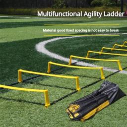 Multifuncional Agilidade Treinamento Velocidade Escada, Ajustável Salto Escada, Dupla Finalidade, Futebol, Futebol, Coordenação, Footwork - Image 3