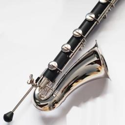 Saxofone baixo low-key, Hard Rubber, Instrumento musical - Image 4