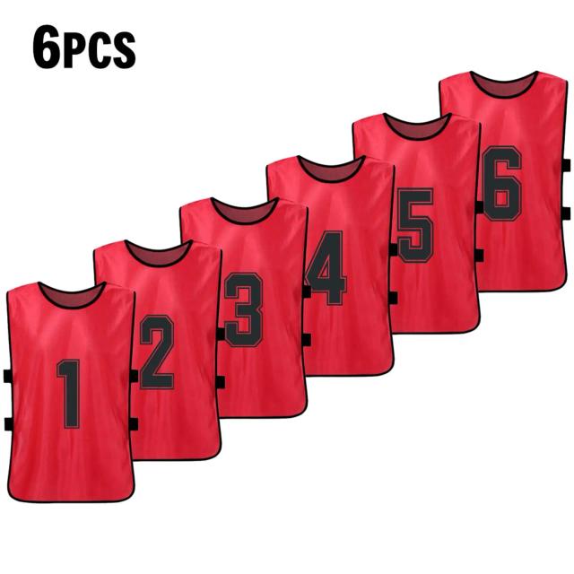 Camisetas Esportivas de Secagem Rápida para Adultos e Crianças - Pacotes com 6 ou 12 Peças para Basquete e Futebol