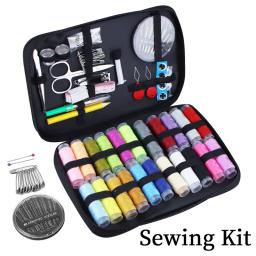 Kit de costura completo para agulhas e roscas Kit de viagem portátil Handwork bordado DIY conjunto de ferramentas de costura Organizador de agulhas e roscas - Image 1