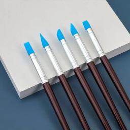 Silicone Clay Sculpting Tool, Ferramenta de Modelagem & Pottery Craft Uso para DIY Artesanato, Escova De Silicone, Escultura Cerâmica DIY, 5Pcs - Image 4