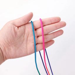 Cabo De Corda Do Arco-íris para Pulseira Paracord, Presente Artesanal, Cordão, Varal, Acessórios De Artesanato De DIY, Núcleo De Um Fio, Dia, 3mm - Image 2