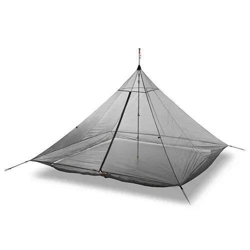Barraca de acampamento ultraleve, 2-4 pessoas, ao ar livre, 40d, nylon, revestido de silicone, pirâmide sem haste, grande, respirável, 3-4 estações, barraca interna - Image 1