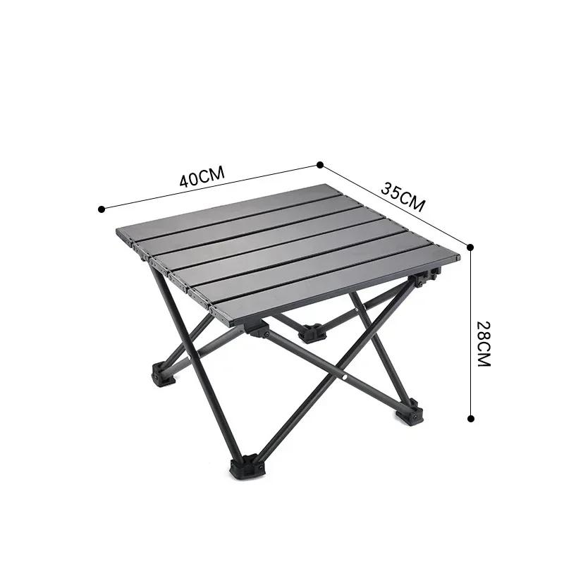 Mesas de armazenamento dobráveis ao ar livre mesa ultraleve acampamento piquenique churrasco mesas portáteis simples mesas de pesca móveis de acampamento - Image 1