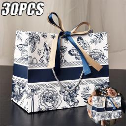 Sacos De Presente Com Fita, Sacos De Papel Floral, Transfronteiriço, Presente De Férias, Sacola De Roupas, Nova Embalagem - Image 1
