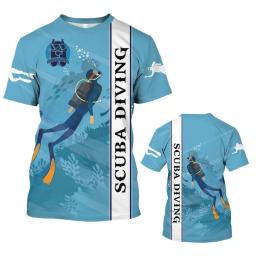 Love SCUBA-camiseta de mergulho masculina, tops esportivos, impressão 3D, mergulho, explorar oceano, camisetas gráficas, camiseta unisex de ginástica ao ar livre, moda - Image 6