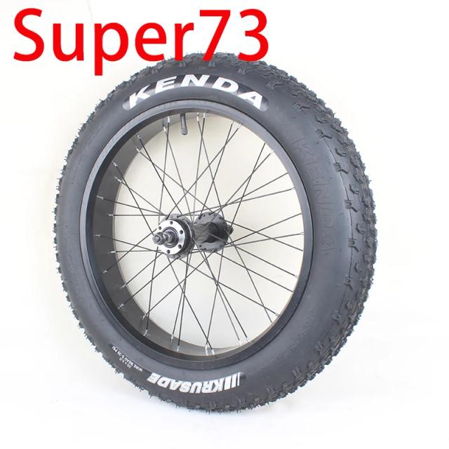 Conjunto de Rodas Super73S2S1 Neve 20 Polegadas 20x4.0/4.5 Dianteira Freio a Disco