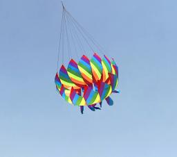 Grande Rainbow Nylon Kite, Windsocks, Flying Parachute, Butterfly Volantines, Paper Dragon, Kids Toy, Frete Grátis - Image 5