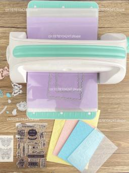 Dobrável máquina de corte, gravação, Scrapbooking, cortador de artesanato, papel Die-Cut Embossing, ferramenta DIY, A4 - Image 5