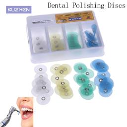 10/40 peças de acabamento dental e polimento discos conjunto arbusto metal composto acabamento contorno kit ferramenta dental - Image 1