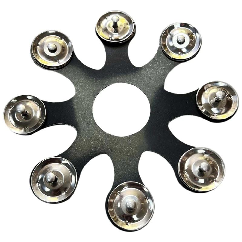 New Drum Cymbals Hi Hat Tamborim Drum Set Alloy Bells Percussão Instrument Acessórios - Image 1