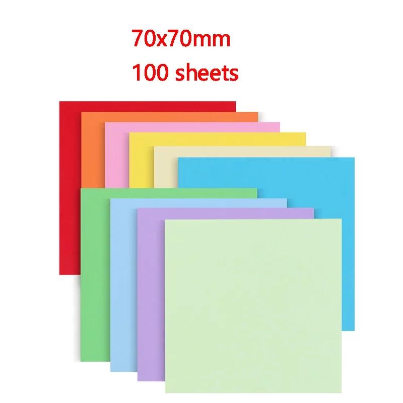 100 pçs origami papel quadrado dupla face dobrável sorte desejo guindaste artesanato papel diy artes artesanato colorido scrapbooking - Image 1