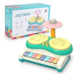 Instrumentos musicais Playset para crianças, Teclado do bebê, Piano e Bateria, Brinquedos eletrônicos, Presentes para meninos e meninas - Image 6