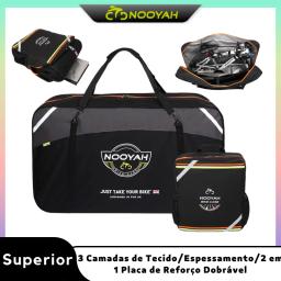 NOOYAH Bolsa de Transporte para Bicicleta Bolsa de Viagem para Bicicleta MTB Bolsa Protetora para Bicicleta de Estrada 3 Camadas de Espessamento para Ciclismo 2 em 1 Bolsa Dobrável - Image 1