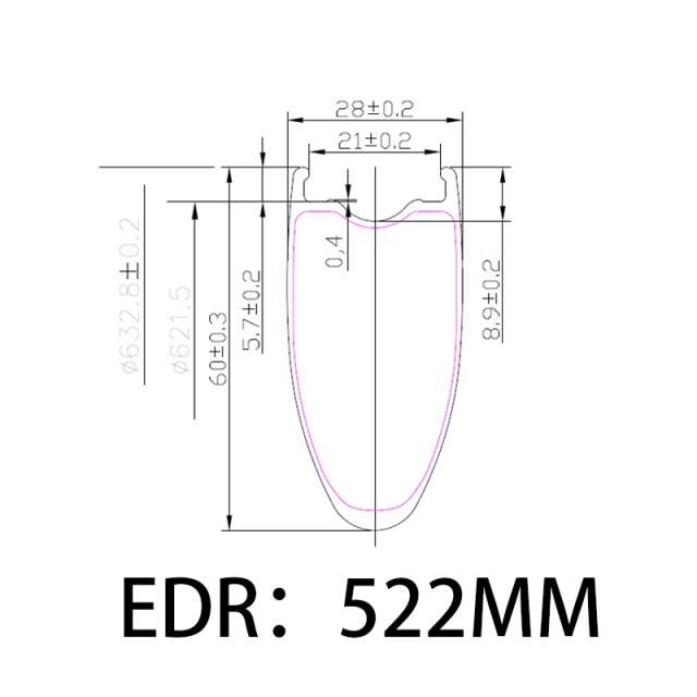 Wiel Aros de Carbono para Bicicleta de Estrada Freio a Disco 700C 45/50/60mm Tubeless