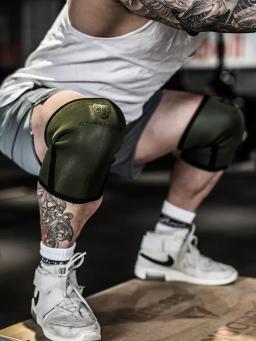 Joelheiras para Fitness Squatting, Elasticidade Protetora Esportiva, Puxando Duro, Treinamento Powerlifting, Protetor de Joelho Musculação, 7mm - Image 2