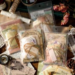Kit de papel JIAMEI Vintage Decor Materiais, Scrapbooking DIY, papelaria criativa, papel artesanal, colagem de arte, Junk Journal, 100pcs Pack - Image 1