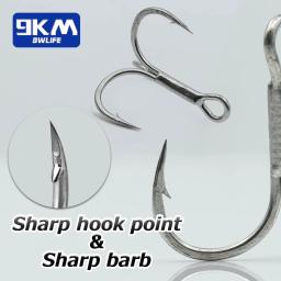 Ganchos agudos de pesca 25 ~ 100 pçs ganchos de pesca de água salgada crankbaits giradores substituição gancho de pesca iscas duras truta atum salmão - Image 5