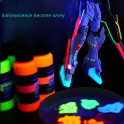 Conjunto de tinta acrílica luminescente de alto brilho, grafite desenhado à mão, roupas DIY, sapatos, paredes têxteis, pigmento noctilucent, 59ml - Image 3