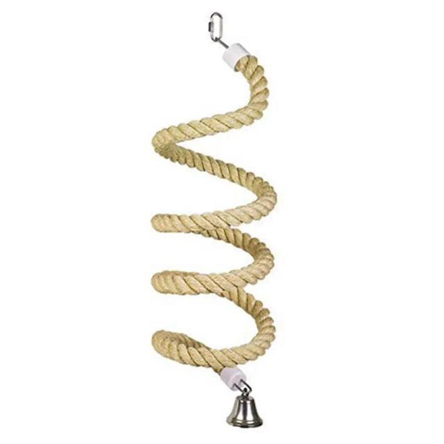 Suporte para Papagaios: Brinquedo de Gaiola com Corda de Algodão e Balanço para Animais de Estimação
