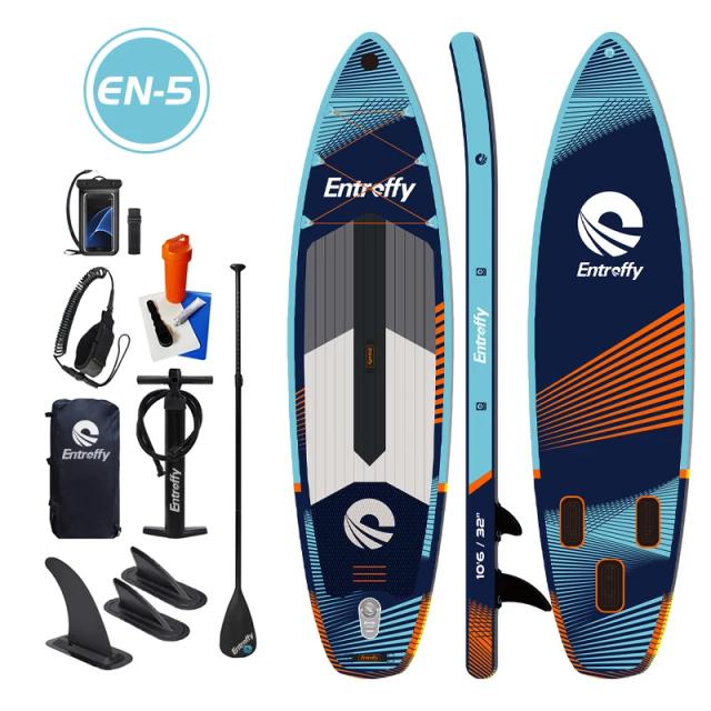 Prancha Inflável Stand Up Paddle Board de 10,6 Pés e 31 Polegadas para Surf e Pesca