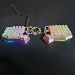 Soft Rgb Dividir Kits de Teclado Case Acrílico Ergonômico, Ergo Custom, DIY Core, CrkBd, Gaming Acessórios - Image 1