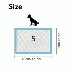 Fraldas descartáveis para cães e gatos, esteira de urina, treinamento do filhote, superfície absorvente de secagem rápida, limpeza desodorante, Pet Shop, 20 PCs, 50 PCs, 100PCs - Image 2