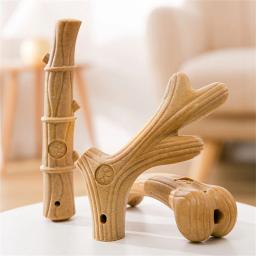 Vara De Mastigar De Plástico De Madeira Para Cães, Antlers De Veado, Cor De Log, Agressivo, Indestrutível Ferramentas Domésticas, Acessórios Para Cães - Image 4