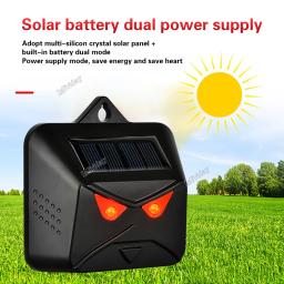 Solar Repelente de Animais, Laser LED Vermelho, Luz Estroboscópica, Deer Repellent, Ao ar livre, Impermeável, Deterrent Machine, Novo - Image 3
