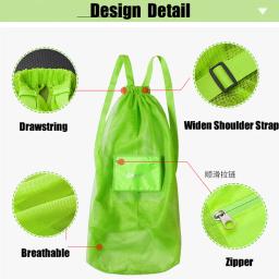 Basquete e Futebol Esportes Mochila, Respirável Cordão Net, Mochila de Bolso, Jogo de Bola, Treinamento, Saco de Grande Capacidade - Image 4