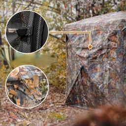 Portátil Caça Camuflagem Tent, Ultraleve Ângulo de Visão, Equipamento Turístico, Acampamento ao ar livre, 270 Graus, 2-3Persons - Image 6