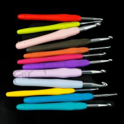Conjunto de ganchos de crochê com saco de armazenamento, agulhas, fios, tecelagem, tricô, diy, ferramentas, kits de diversão, 45 ou 37pcs - Image 3