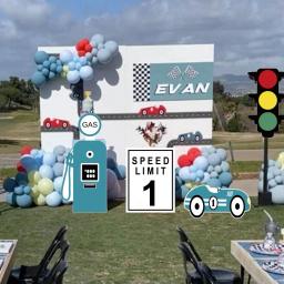 Personalizado dois balões de carro de corrida rápida arco festa cenários dois balões de carro de corrida rápida aniversário chá de bebê decoração de festa de casamento - Image 2