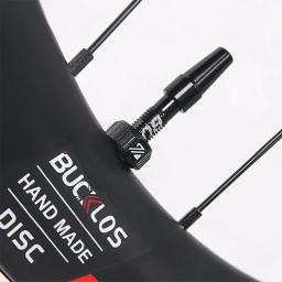 2 peças/1 par bucklos válvula sem câmara de ar de bicicleta presta f/v válvula de aro de bicicleta de estrada válvula de liga de alumínio 40mm 60mm 100mm - Image 6